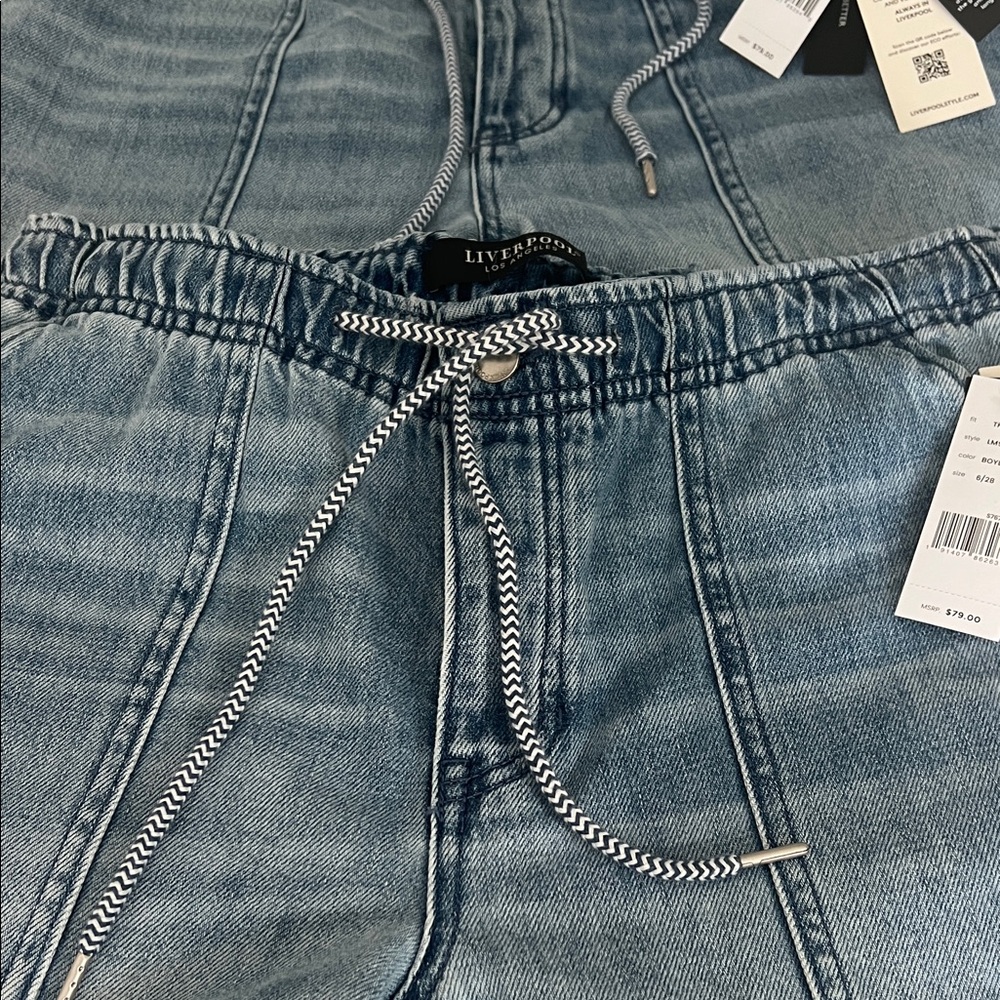 Liverpool Blue Jean Shorts